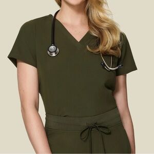 Mandala Scrubs One Pocket Top